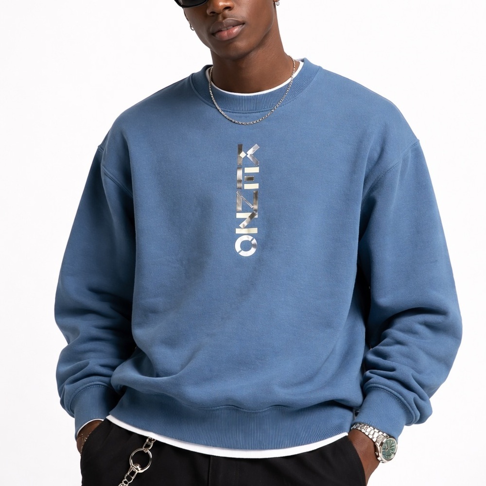 Kenzo Oversized Logo Crew Neck Polar Capsule Sweatshirt – Men’s Sz S